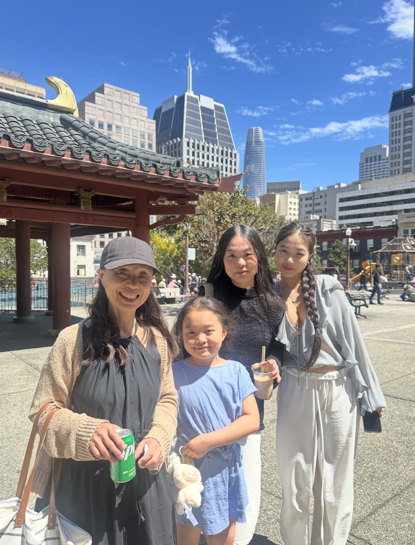 Veronika with her family