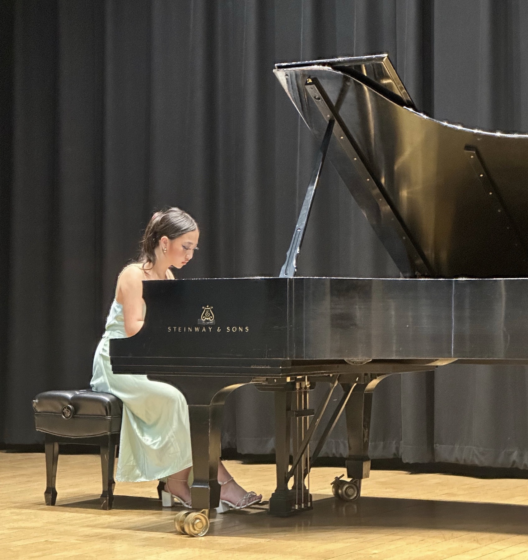 Veronika at the piano