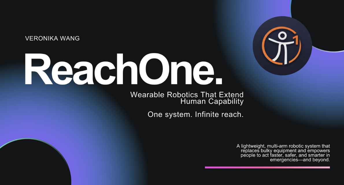 ReachOne branding: wearable robotics that extend human capability